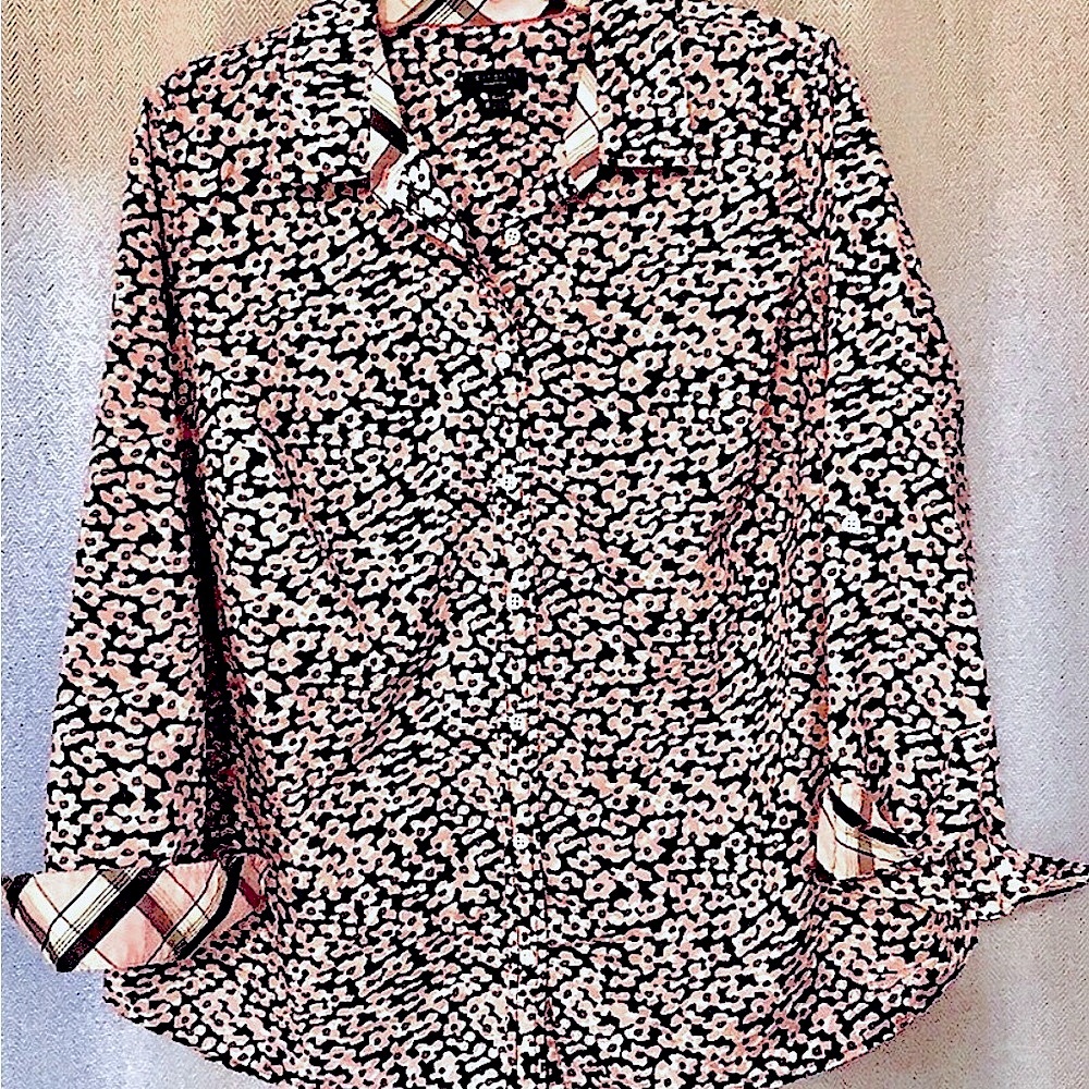 Talbots Blouse & scarf